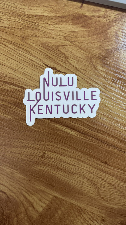 NuLu Louisville Kentucky | Laminated Matte Sticker