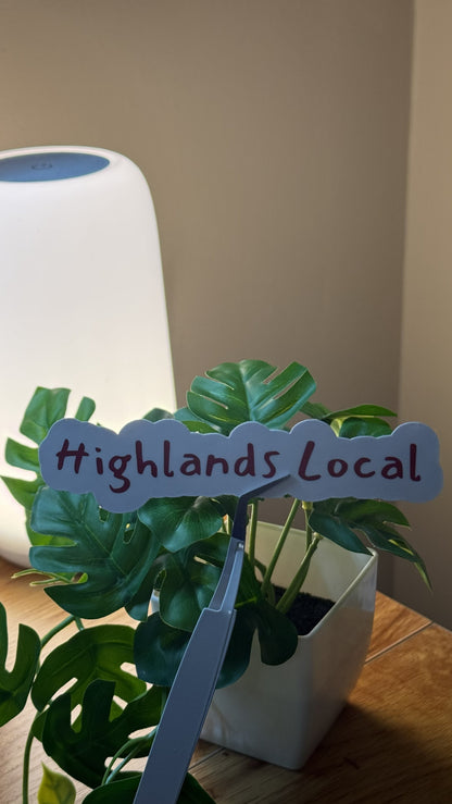 Highlands Local | Laminated Matte Sticker