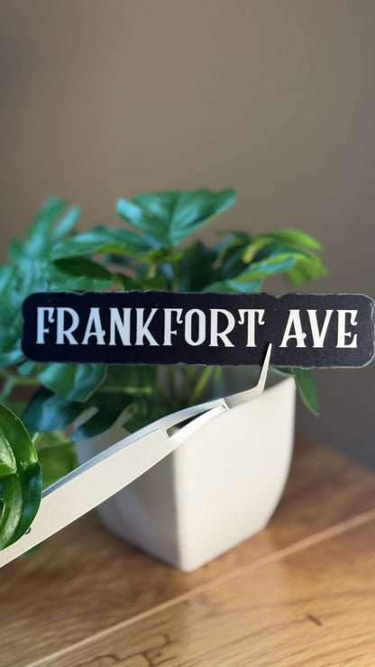 Frankfort Ave | Laminated Matte Sticker