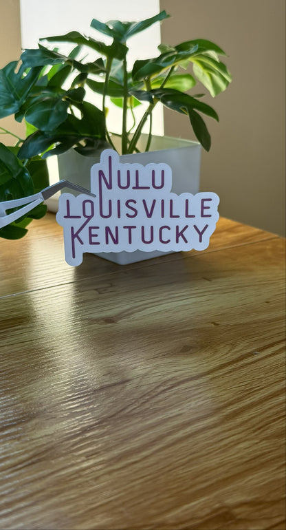 NuLu Louisville Kentucky | Laminated Matte Sticker